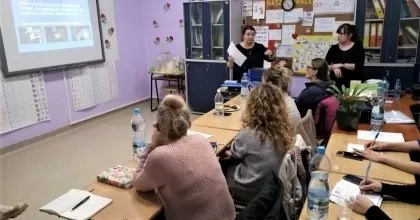 Warsztaty komunikacji alternatywnej i wspomagającej w SOSW w Będzinie dla nauczycieli