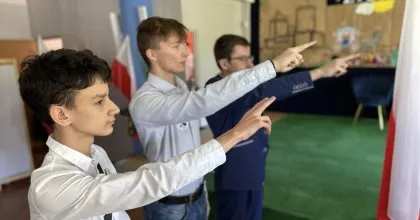Pasowanie pierwszoklasistów w Centrum Kształcenia Zawodowego i Ustawicznego w Będzinie