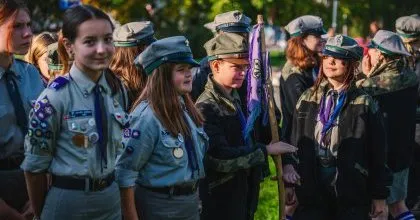 Nadanie sztandaru dla Hufca ZHP Ziemi Będzińskiej im. Króla Kazimierza Wielkiego