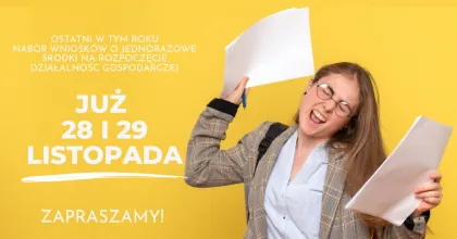 Zaproszenie do składania wniosków o przyznanie jednorazowych środków na rozpoczęcie działalności gospodarczej