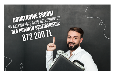 Dodatkowe środki dla powiatu będzińskiego na aktywizację osób bezrobotnych!
