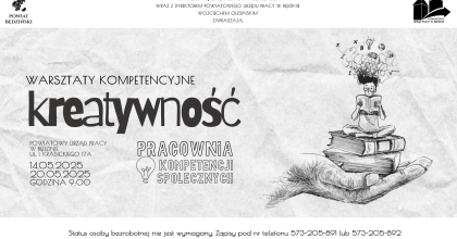 Zaproszenie na warsztaty kompetencyjne pt. „Ćwicz kreatywność każdego dnia”