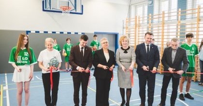 Otwarcie sali gimnastycznej w III LO im. Cypriana Kamila Norwida w Będzinie