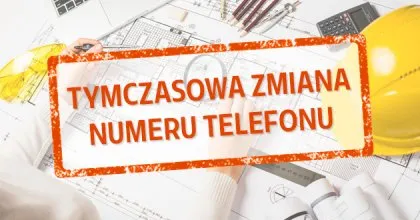 Tymczasowa zmiana numeru telefonu do Wydziału Geodezji